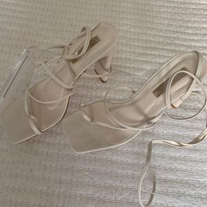 Square Toe Wrapped Block Heels | Cheyanne Heel